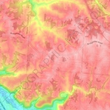 Mack topographic map, elevation, terrain