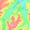 Gensac topographic map, elevation, terrain