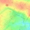 Périers-sur-le-Dan topographic map, elevation, terrain