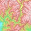 Anjaw district topographic map, elevation, terrain
