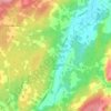 Central West River topographic map, elevation, terrain