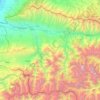 Panjakent District topographic map, elevation, terrain
