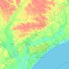 Horry County topographic map, elevation, terrain