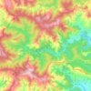 Oencia topographic map, elevation, terrain