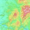 Caraș-Severin topographic map, elevation, terrain