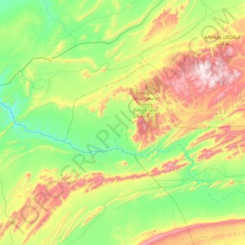 Aouint Yghomane topographic map, elevation, terrain