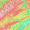 Beech Creek Township topographic map, elevation, terrain
