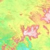 Surguja topographic map, elevation, terrain
