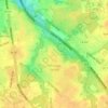 Whitman Square topographic map, elevation, terrain