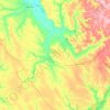 Башмаковский район topographic map, elevation, terrain