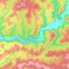 Sauliac-sur-Célé topographic map, elevation, terrain