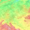 Shahdol District topographic map, elevation, terrain