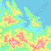 Canala topographic map, elevation, terrain