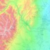 Distrito Potrerillos topographic map, elevation, terrain