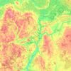 Orsha District topographic map, elevation, terrain