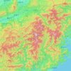 吉野郡 topographic map, elevation, terrain