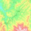 Tlaxiaco topographic map, elevation, terrain