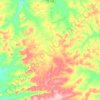 Angico topographic map, elevation, terrain