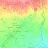 Mwea East topographic map, elevation, terrain