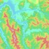 Jamieson topographic map, elevation, terrain