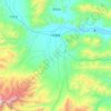 岗嘎镇 topographic map, elevation, terrain