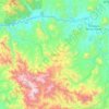 Zirándaro topographic map, elevation, terrain