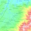 Pagar Gunung topographic map, elevation, terrain