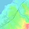 Zouk Bhanine topographic map, elevation, terrain