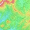 Le Barroux topographic map, elevation, terrain