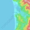 Cannon Beach topographic map, elevation, terrain