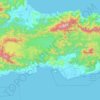 Pohuwato topographic map, elevation, terrain