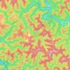 Gilbert Creek topographic map, elevation, terrain