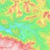 Abtenau topographic map, elevation, terrain