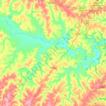 Tavapy topographic map, elevation, terrain