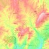Kouffo Department topographic map, elevation, terrain