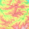 Попаснянська міська громада topographic map, elevation, terrain