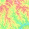 Pirapó topographic map, elevation, terrain