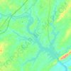 High Rock Lake topographic map, elevation, terrain
