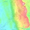 Tsingy de Bemaraha National Park topographic map, elevation, terrain