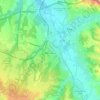 Peschadoires topographic map, elevation, terrain