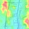 Ideal topographic map, elevation, terrain