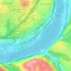 Blawnox topographic map, elevation, terrain