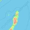 Nishinoomote topographic map, elevation, terrain
