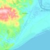 Pacatuba topographic map, elevation, terrain