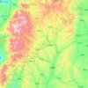 沁源县 topographic map, elevation, terrain