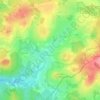 Kameničky topographic map, elevation, terrain