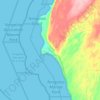 Ningaloo topographic map, elevation, terrain