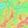 okres Ružomberok topographic map, elevation, terrain