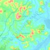 Carmópolis topographic map, elevation, terrain