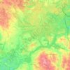 powiat augustowski topographic map, elevation, terrain
